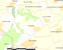 Map commune FR insee code 67335